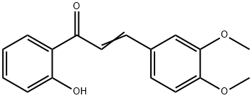 3,4-ジメトキシ-2'-ヒドロキシカルコン 化学構造式