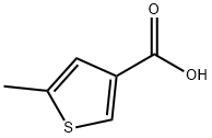 5-メチル-チオフェン-3-カルボン酸 化学構造式