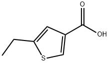 5-エチル-3-チオフェンカルボン酸 化学構造式