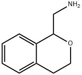 (3,4-ジヒドロ-1H-イソクロメン-1-イルメチル)アミン 化学構造式