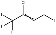 2-クロロ-4-ヨード-1,1,1-トリフルオロブト-2-エン 化学構造式