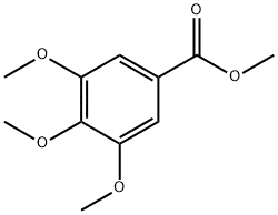 3,4,5-トリメトキシ安息香酸メチル 化学構造式