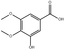 3,4-二甲氧基-5-羟基苯甲酸, 1916-08-1, 结构式