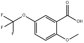 2-メトキシ-5-(トリフルオロメトキシ)安息香酸 化学構造式