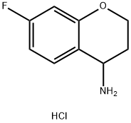 7-氟苯并二氢吡喃-4-胺盐酸盐, 191608-21-6, 结构式