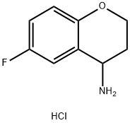 6-氟-苯并二氢吡喃-4-胺盐酸盐, 191609-45-7, 结构式
