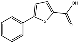 5-フェニルチオフェン-2-カルボン酸 化学構造式
