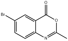 6-ブロモ-2-メチル-4H-3,1-ベンゾキサジン-4-オン 化学構造式