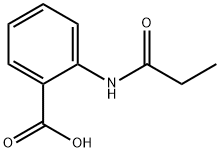2-(プロピオニルアミノ)安息香酸 化学構造式