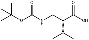 Boc-(R)-2-(aMinoMethyl)-3-Methylbutanoic acid Structure