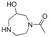 1H-1,4-Diazepin-6-ol, 1-acetylhexahydro- (9CI) Struktur