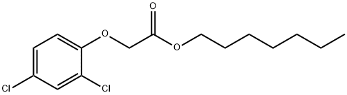 ACETIC ACID,2-(2,4-DICHLOROPHENOXY)-, HEPTYL ESTER, 1917-96-0, 结构式