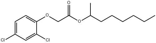 (2,4-ジクロロフェノキシ)酢酸オクタン-2-イル 化学構造式