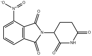 2-(2,6-dioxopiperidin-3-yl)-4-nitroisoindoline-1,3-dione Struktur