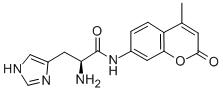 H-组氨酸-AMC 结构式