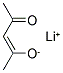 3-リチオペンタン-2,4-ジオン 化学構造式