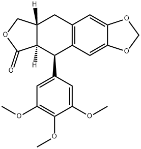 4-デオキシポドフィロトキシン 化学構造式