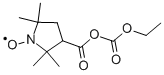 3-[(乙氧基羰基)羰氧基]-2,5-二氢-2,2,5,5-四甲基-1H-吡咯-1-氧基, 19187-50-9, 结构式