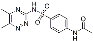 N-[4-[(5,6-dimethyl-1,2,4-triazin-3-yl)sulfamoyl]phenyl]acetamide Structure