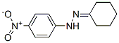 シクロヘキサノン4-ニトロフェニルヒドラゾン 化学構造式