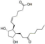 (Z)-7-[(1S,2R,3R,5S)-3,5-dihydroxy-2-(3-oxooctyl)cyclopentyl]hept-5-enoic acid, 191919-02-5, 结构式
