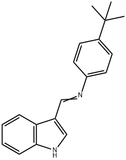 (4-tert-Butyl-phenyl)-[1-(1H-indol-
3-yl)-meth-(Z)-ylidene]-amine Structure