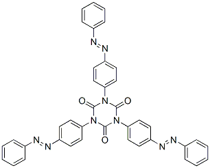 1,3,5-Tris[4-(phenylazo)phenyl]-1,3,5-triazine-2,4,6(1H,3H,5H)-trione Structure