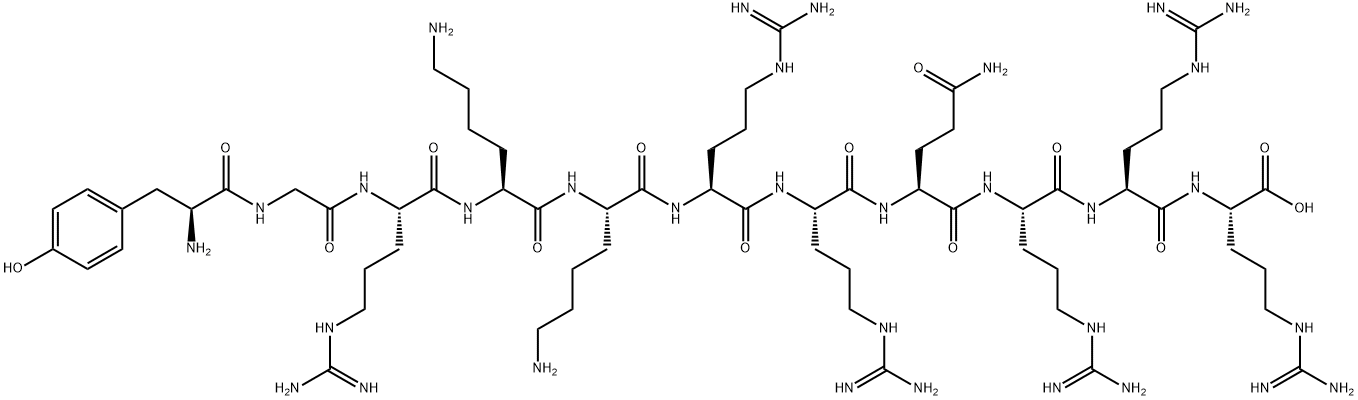 HIV-1 TATタンパク質(47-57) 化学構造式
