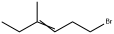 1-ブロモ-4-メチル-3-ヘキセン 化学構造式