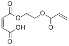 马来酸单[2(1-氧-2-丙烯基)氧乙基]酯 结构式