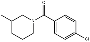 1-(4-クロロベンゾイル)-3-メチルピペリジン 化学構造式