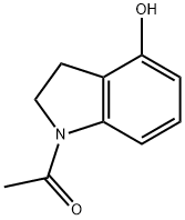 1-(4-hydroxyindolin-1-yl)ethanone 化学構造式