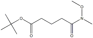 5-(メトキシ(メチル)アミノ)-5-オキソペンタン酸TERT-ブチル 化学構造式