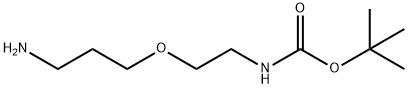 Carbamic acid, [2-(3-aminopropoxy)ethyl]-, 1,1-dimethylethyl ester (9CI) Struktur