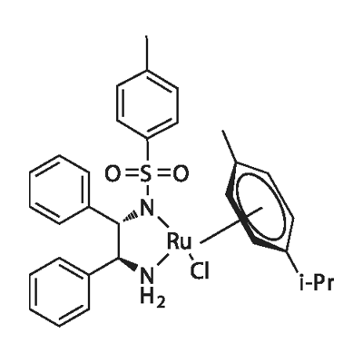 (S,S)-N-(p-Toluenesulfonyl)-1,2-diphenylethanediamine(chloro)(p-cymene)ruthenium(II) Struktur