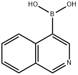 イソキノリン-4-ボロン酸 化学構造式