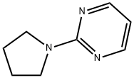 Pyrimidine, 2-(1-pyrrolidinyl)- (9CI) Structure