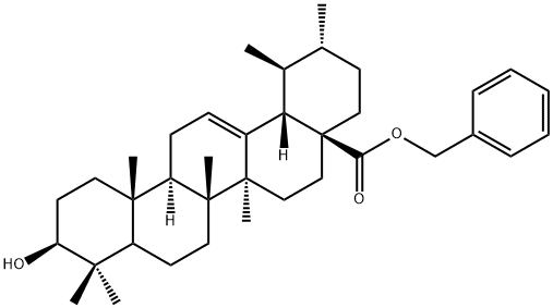 ウルソル酸ベンジル 化学構造式
