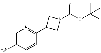 1-Azetidinecarboxylic acid, 3-(5-amino-2-pyridinyl)-, 1,1-dimethylethyl ester 结构式