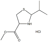 甲基2-异丙基-1,3-噻唑烷-4-羧酸酯盐酸盐 结构式