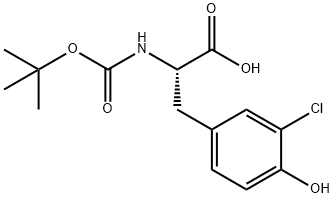 BOC-3-CHLORO-L-TYROSINE Structure