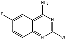 2-氯-4-氨基-6-氟喹唑啉, 192323-44-7, 结构式