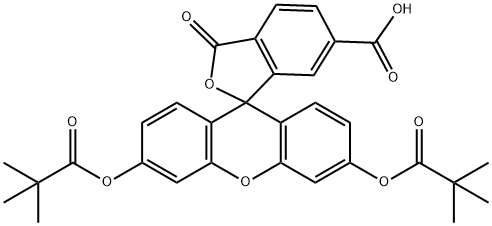 6-羧基荧光素 DIPIVALATE, 192374-17-7, 结构式