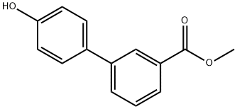 4'-HYDROXYBIPHENYL-3-CARBOXYLIC ACID METHYL ESTER 化学構造式