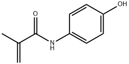 N-(4-ヒドロキシフェニル)メタクリルアミド 化学構造式