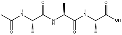 N-乙酰基-L-丙氨酰-L-丙氨酰-L-丙氨酸 结构式
