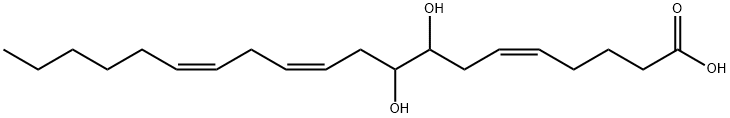 (5Z,11Z,14Z)-8,9-dihydroxyicosa-5,11,14-trienoic acid, 192461-96-4, 结构式