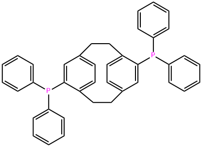 (S)-4,12-二(二苯基膦)溴[2.2]对环芳, 192463-40-4, 结构式