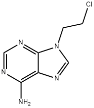 9-(2-クロロエチル)-9H-プリン-6-アミン 化学構造式
