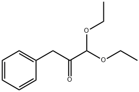 1,1-二乙氧基-3-苯基丙-2-酮 结构式